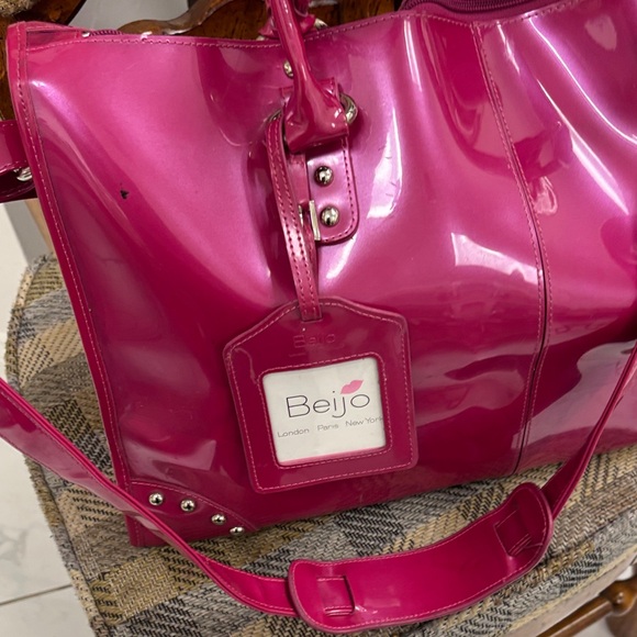 Beijo Shiny Pink Tote Bag #45 - Picture 13 of 16